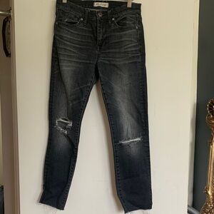 Madewell Black Highrise Skinny Jeans